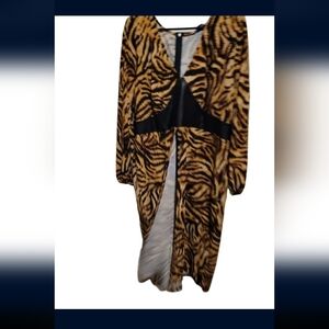 Ashley Stewart Leopard print long Blouse